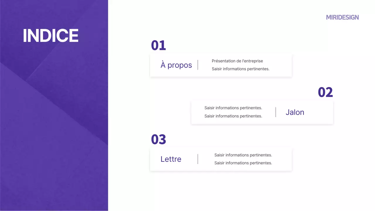 Modèle de lettre de couverture d'entreprise en tons violets