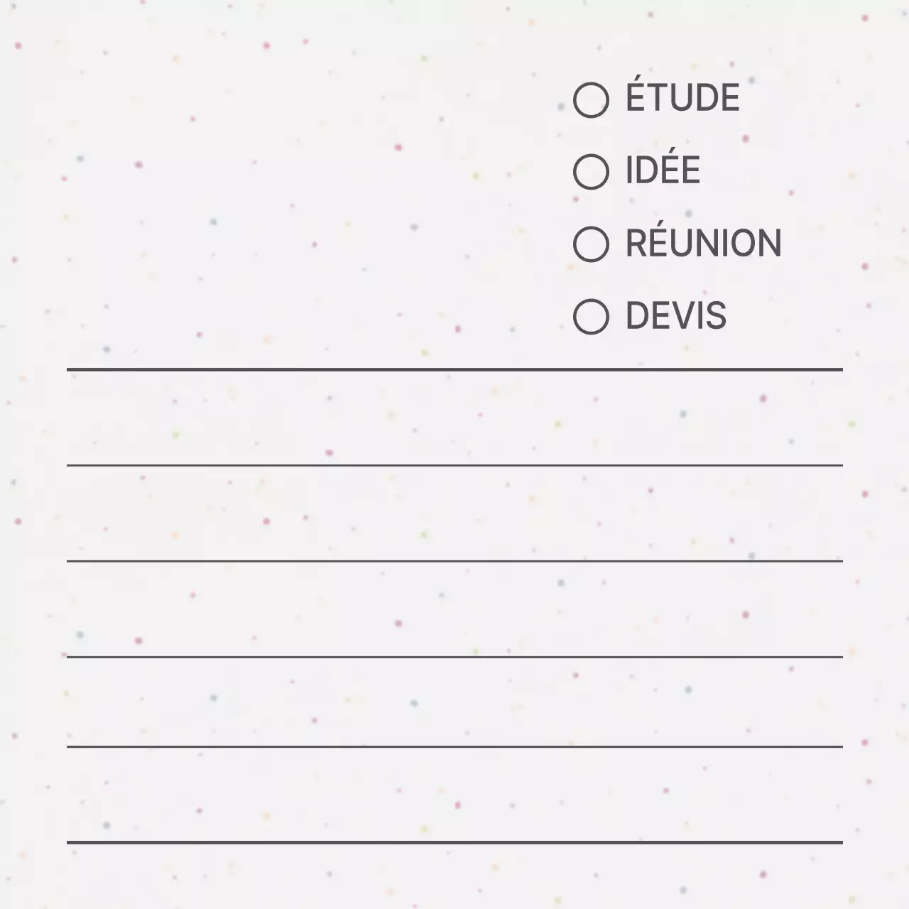 Motif coloré en forme de galet pour les marchandises personnelles