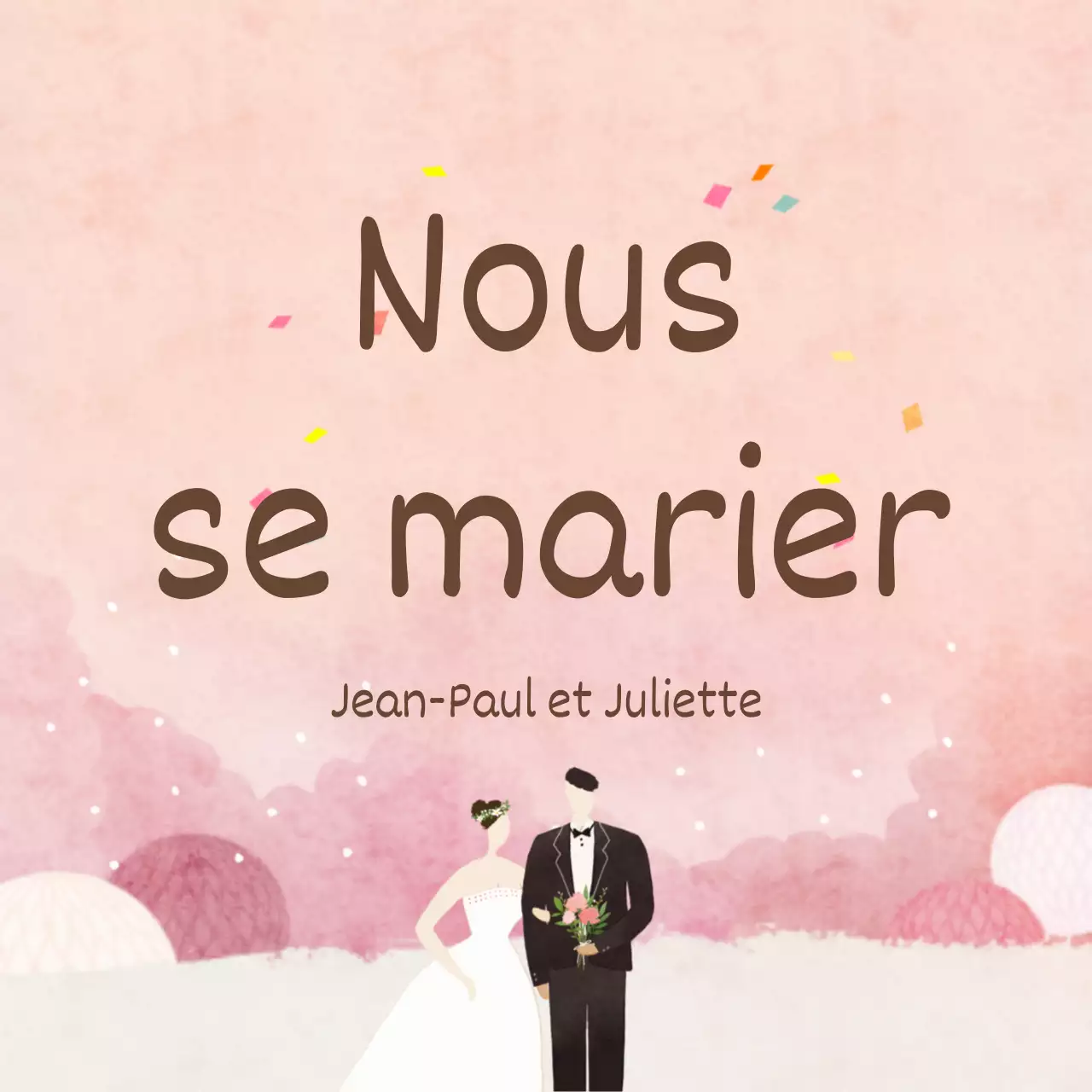Nous allons nous marier