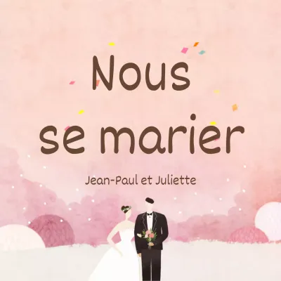 Nous allons nous marier
