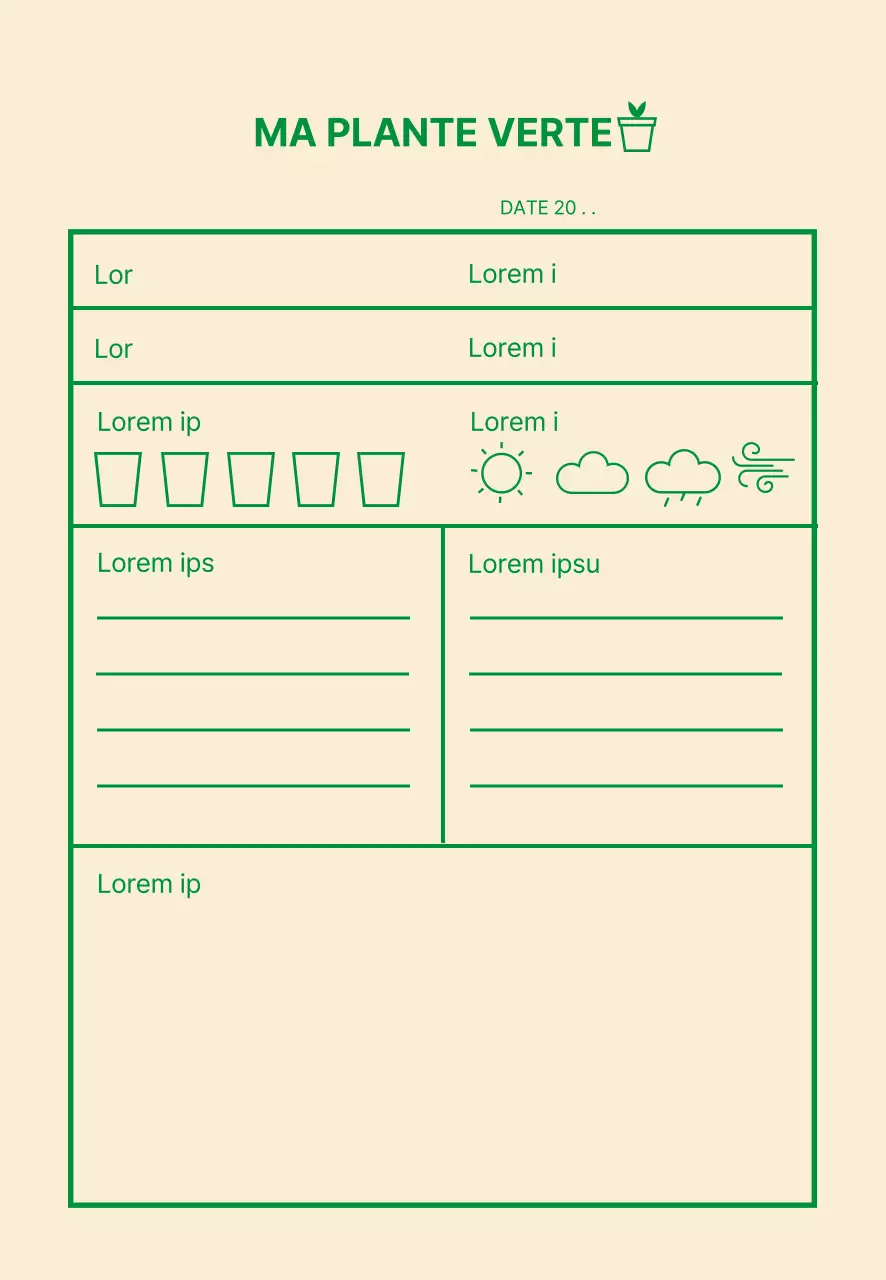 Icône verte Histoire simple