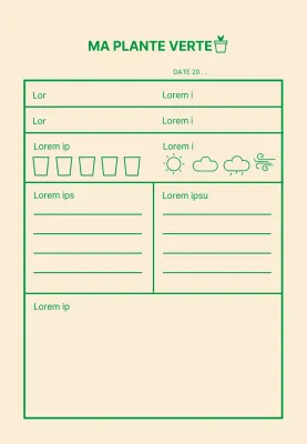 Icône verte Histoire simple