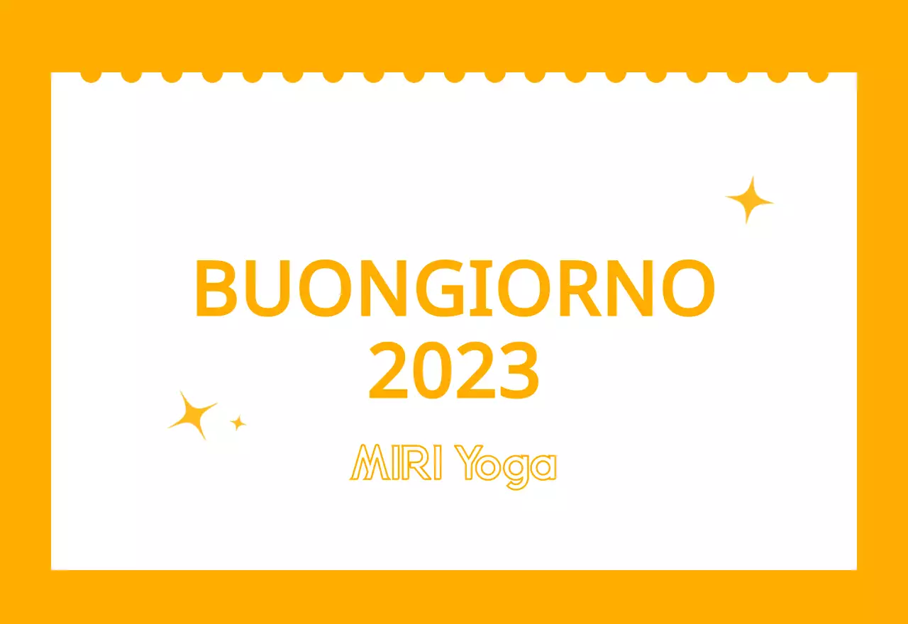 Calendari arancioni da regalare per promuovere il vostro studio di yoga
