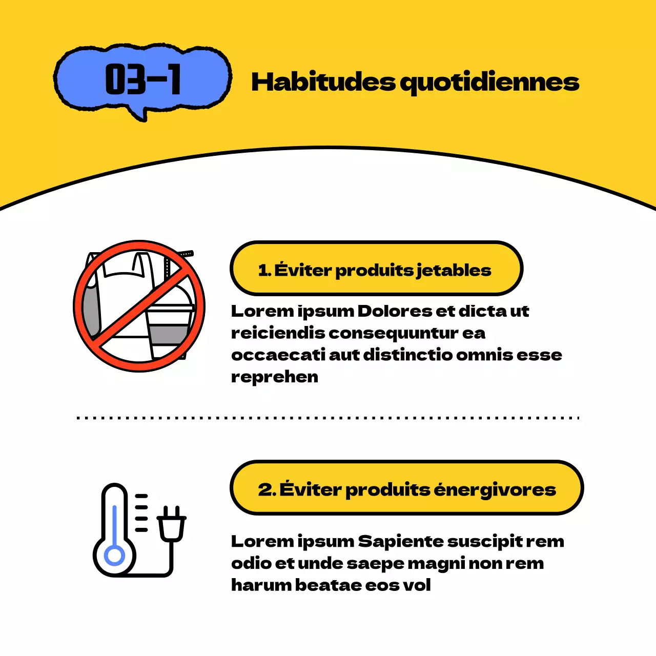 Jaune Bleu Mignon et respectueux de l'environnement Promouvoir la campagne "Green Life