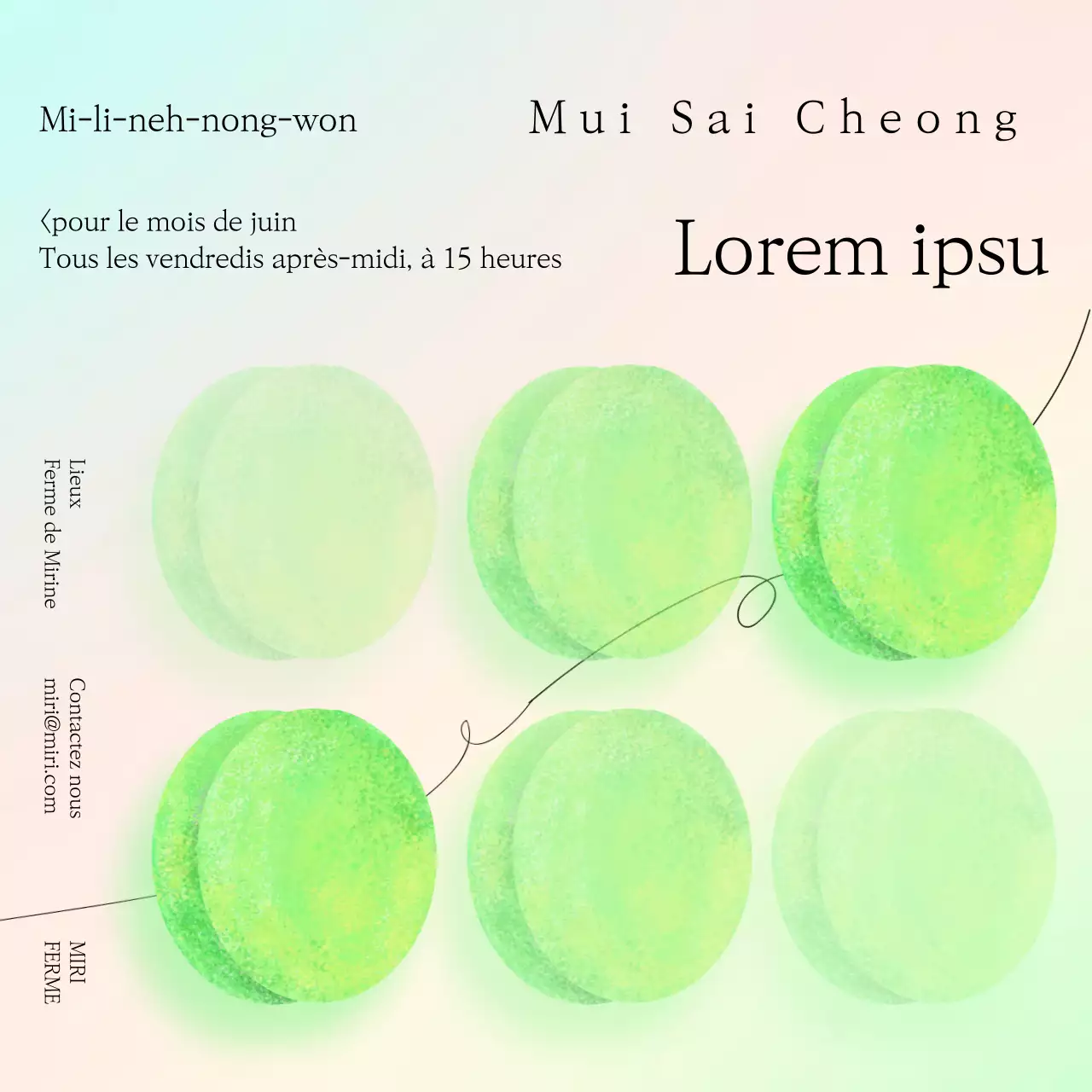 Vert Dégradé Pastel Prune Bleu Evénement