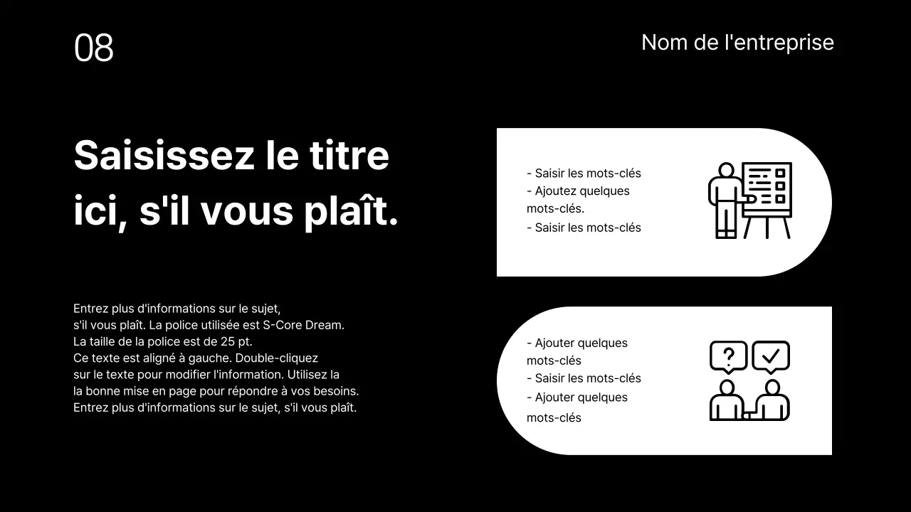 Présentations commerciales