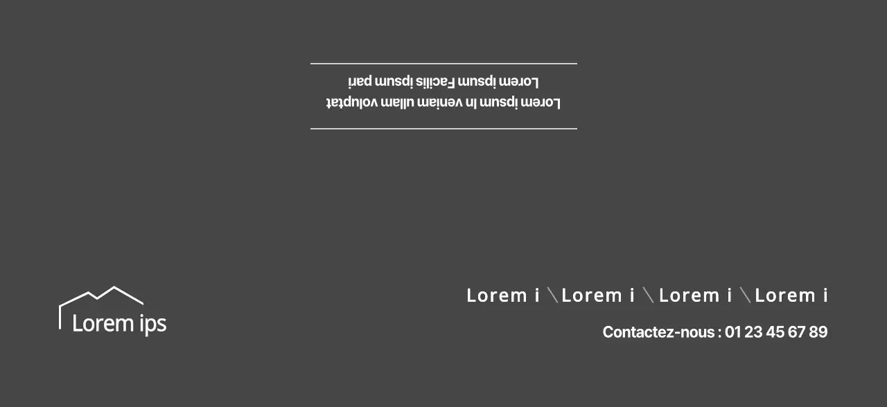 Perles simples en gris foncé pour la promotion immobilière
