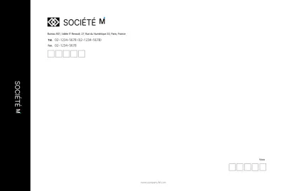 Black Simple Modern Corporate Jacket Large Envelope