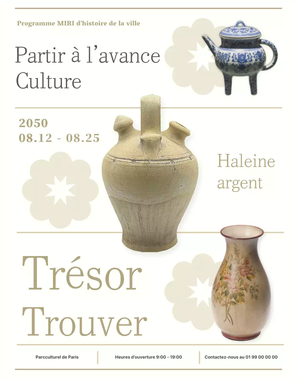 Un poster traditionnel apaisant avec une finition en porcelaine ivoire.