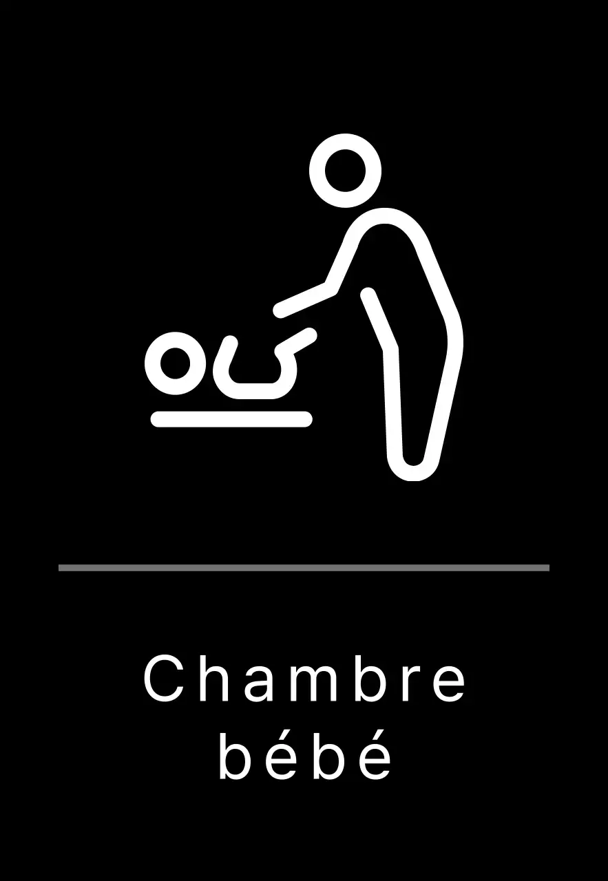 Signalisation simple en noir