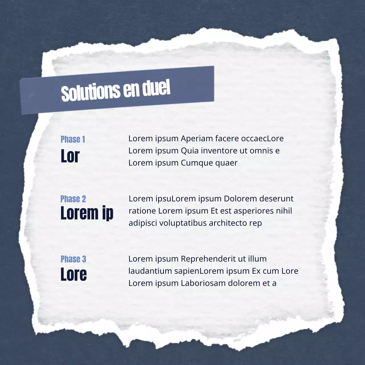 Promouvoir un centre de conseil minimaliste, bleu marine et gris, deux par deux.