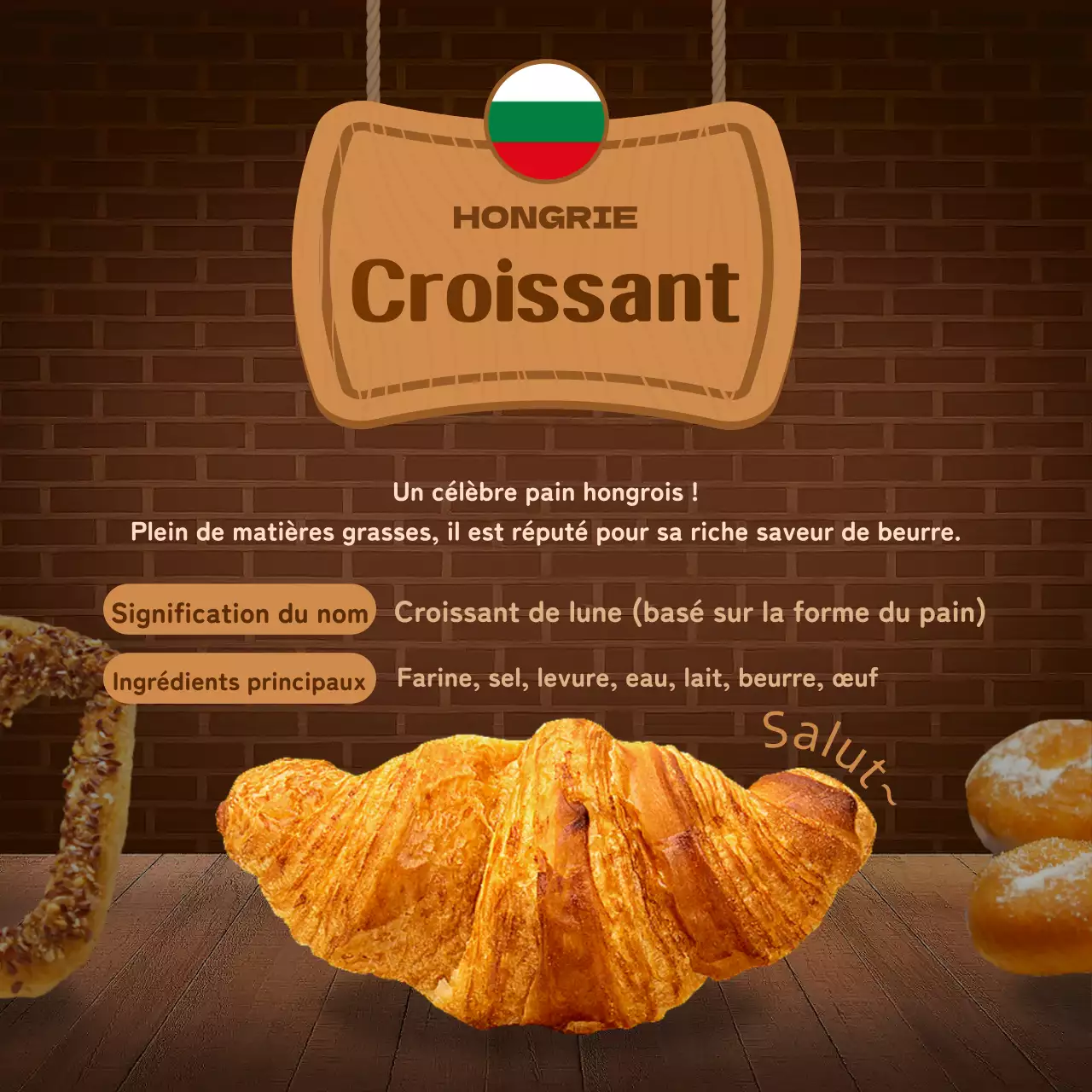 La boulangerie Brown's Concepts Le pain voyage autour du monde