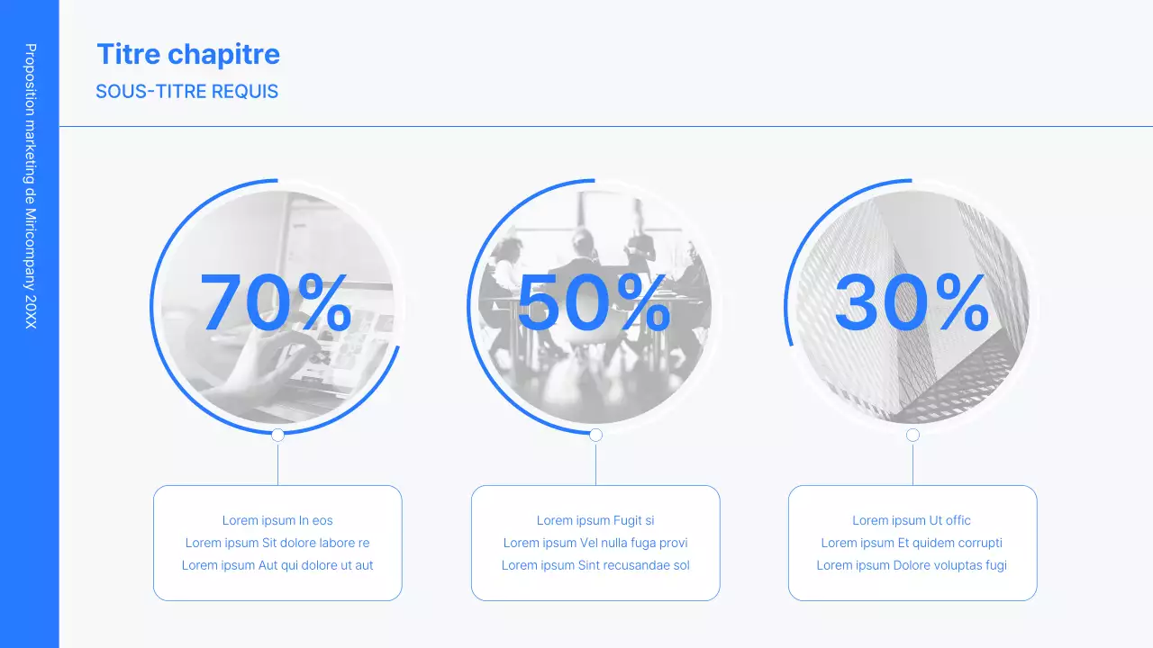 Kit de concept d'entreprise avec des lignes bleues, minimalistes et simples