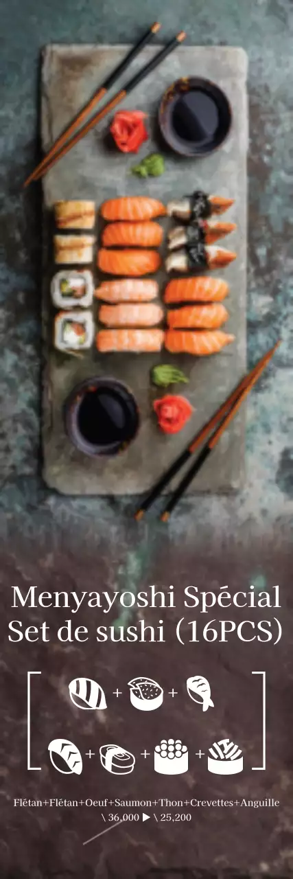 Spécialités de sushis