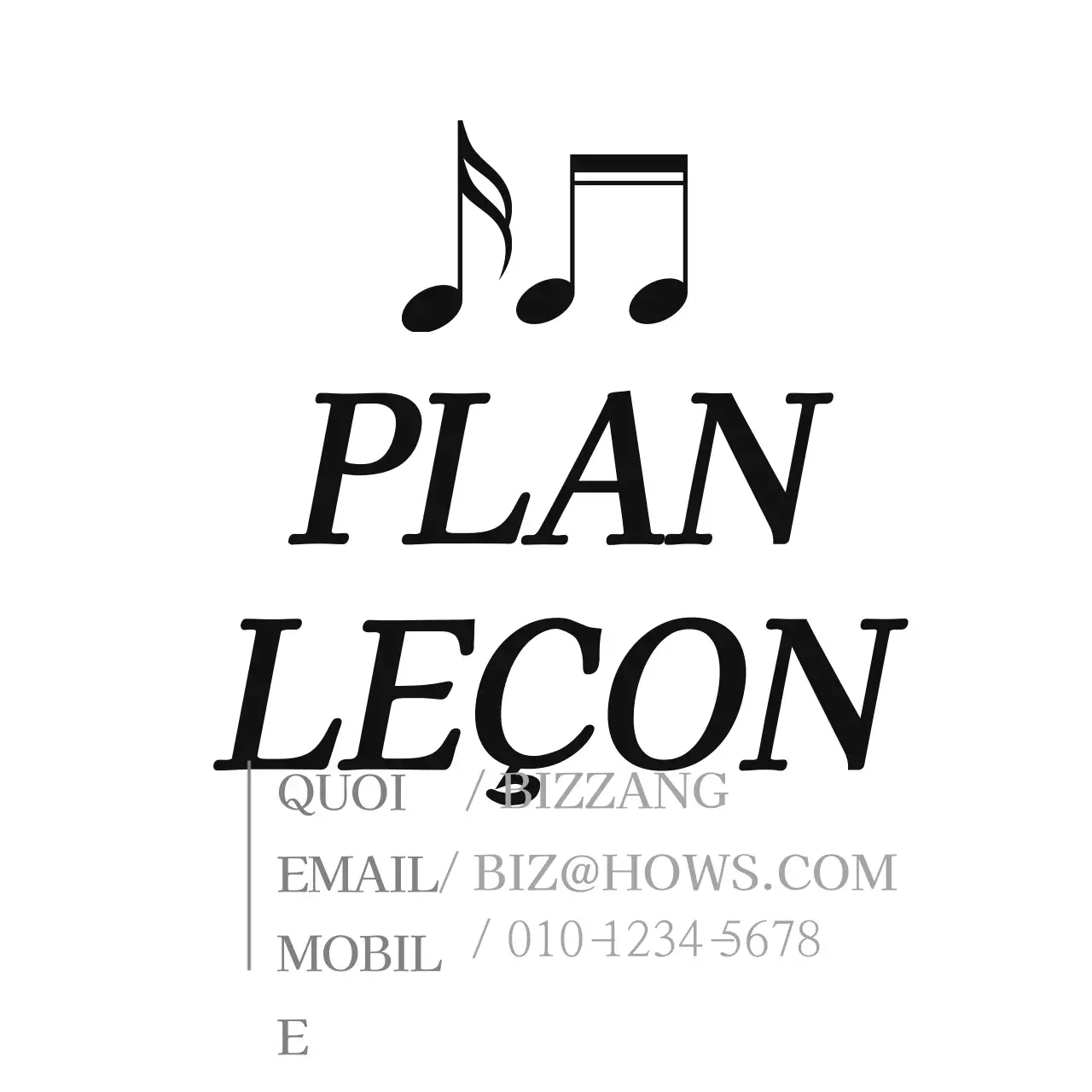 PLAN DE LA LEÇON