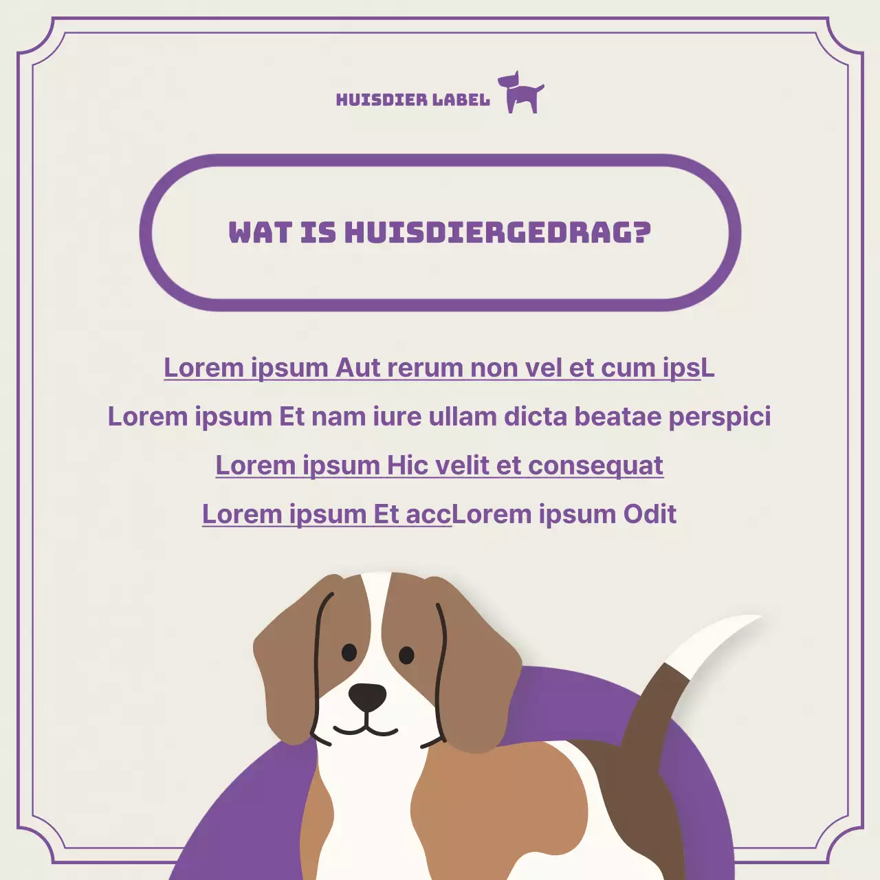 Over paars huisdier tickets