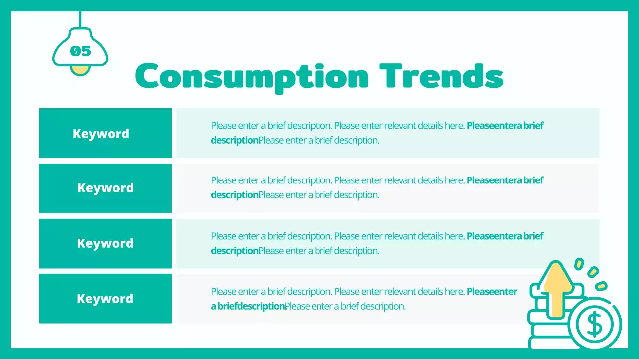 Teal Minimal Household Guide Presentation