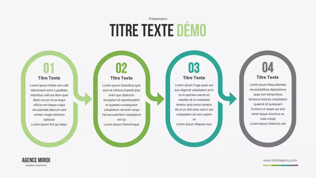 Une ligne du temps conceptuelle simple en vert