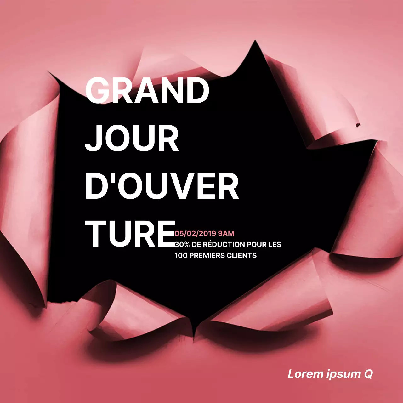 Grand jour d'ouverture