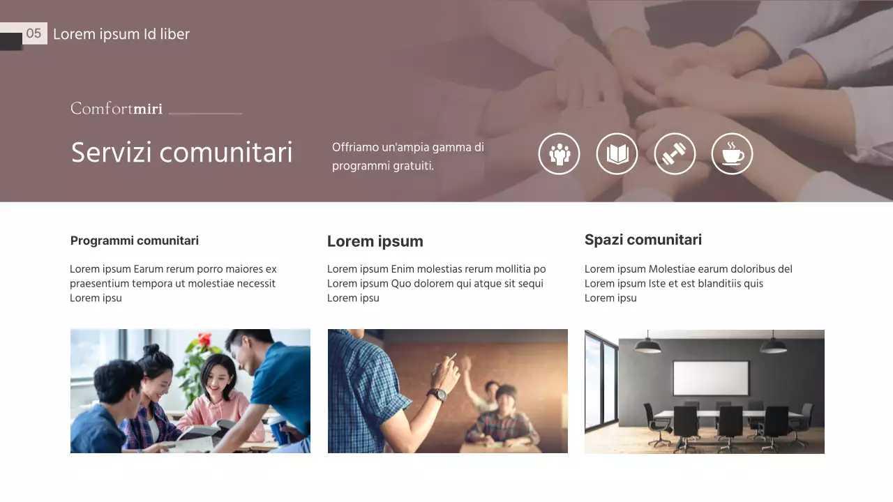 Tema dell'offerta di trasloco in marrone e grigio