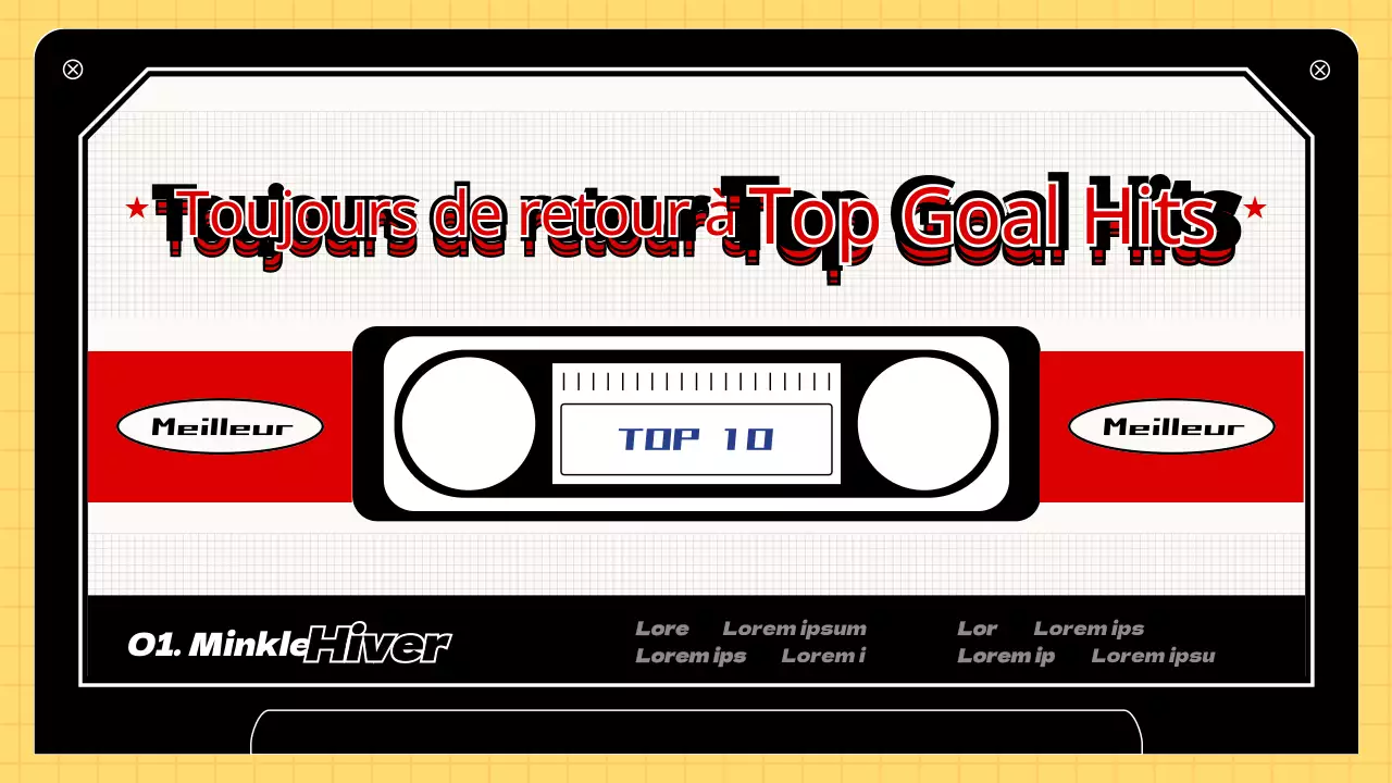 Un classement rétro inspiré d'une bande vidéo des meilleurs buts de tous les temps