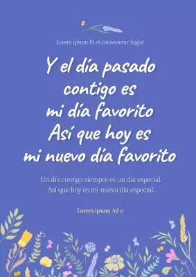 Azul Ultramar Lindo Texto Resaltado Citas en Inglés - Copiar