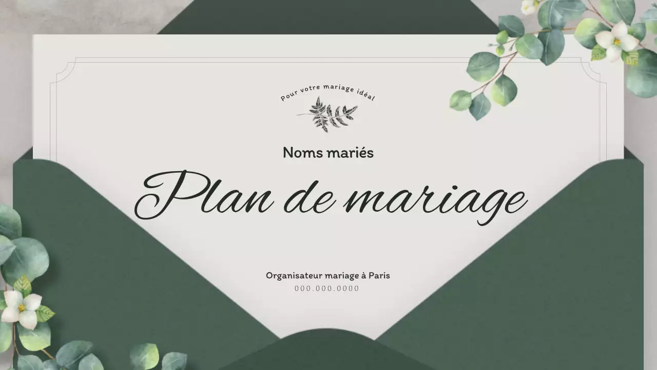 L'organisation d'un mariage avec un concept d'invitation écologique