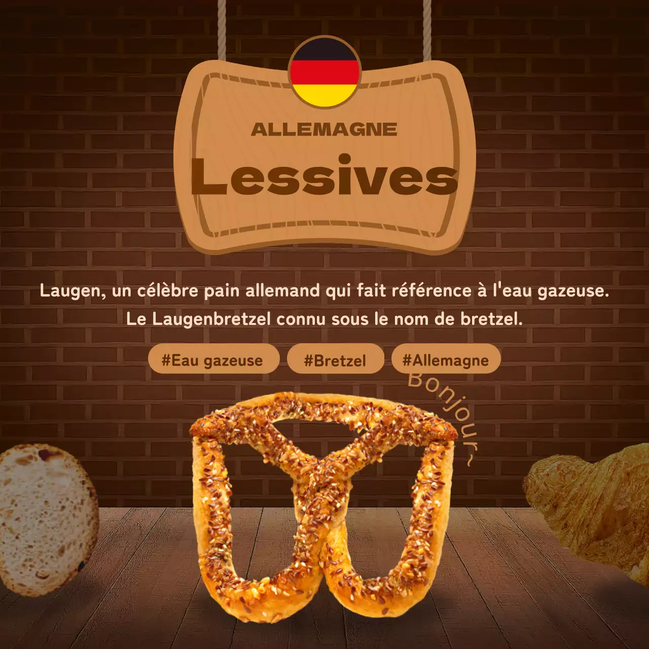 La boulangerie Brown's Concepts Le pain voyage autour du monde