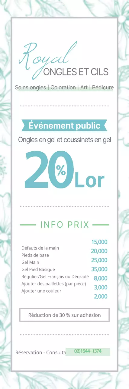 Prix pour un ongle de style émotionnel en blanc et bleu clair