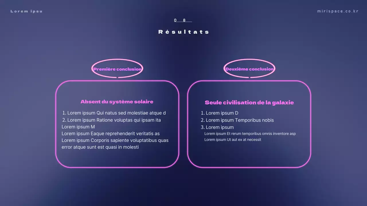 Matériel de formation avec des photos d'extraterrestres sur fond bleu