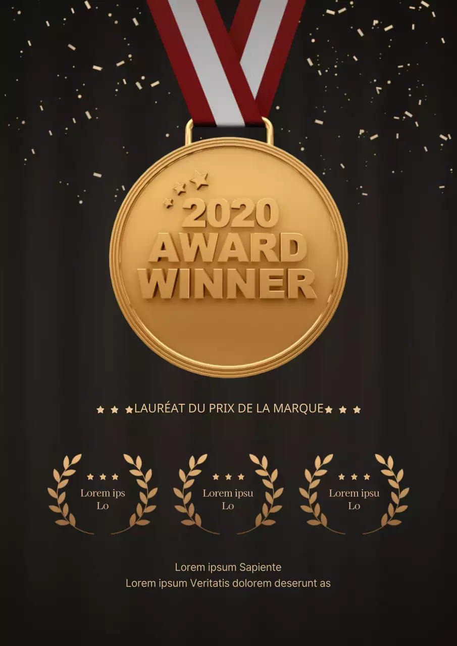 Or sur fond noir Cérémonie de remise des prix de fin d'année