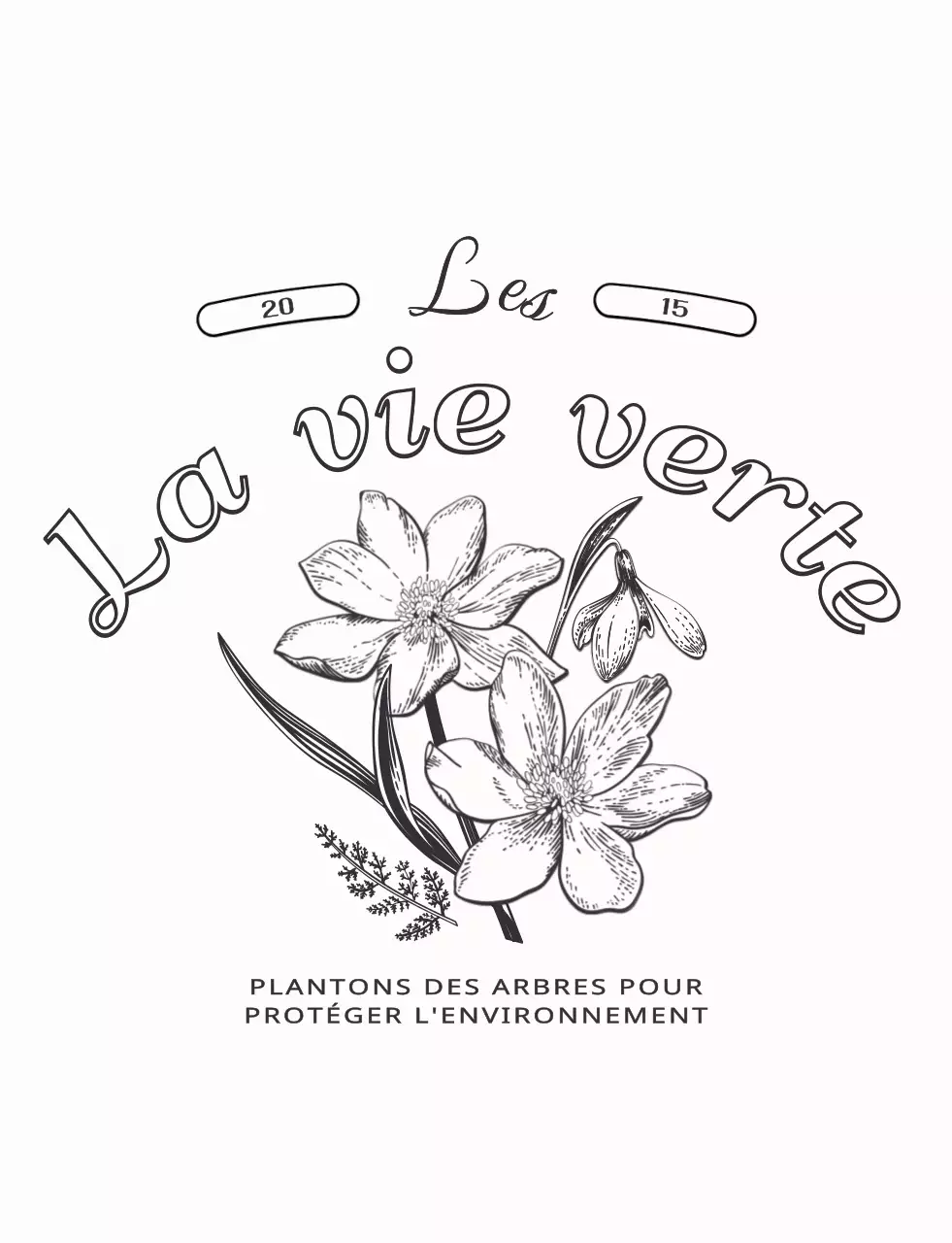 Objets personnels avec une illustration botanique sentimentale.