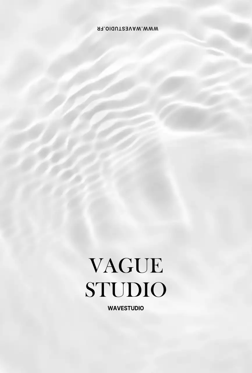 Wave Photography Simple Studio Booking Folder Card