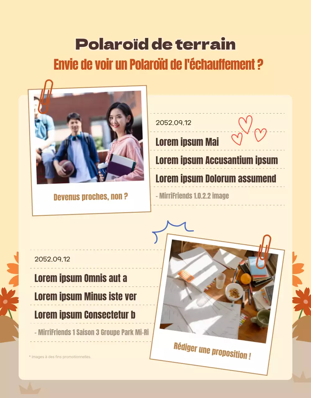 Lancement des mignons Supporters bruns et jaunes de MyriFriends