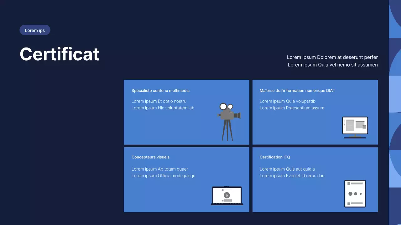 Une lettre de motivation simple pour le département de mentorat, en bleu et bleu clair
