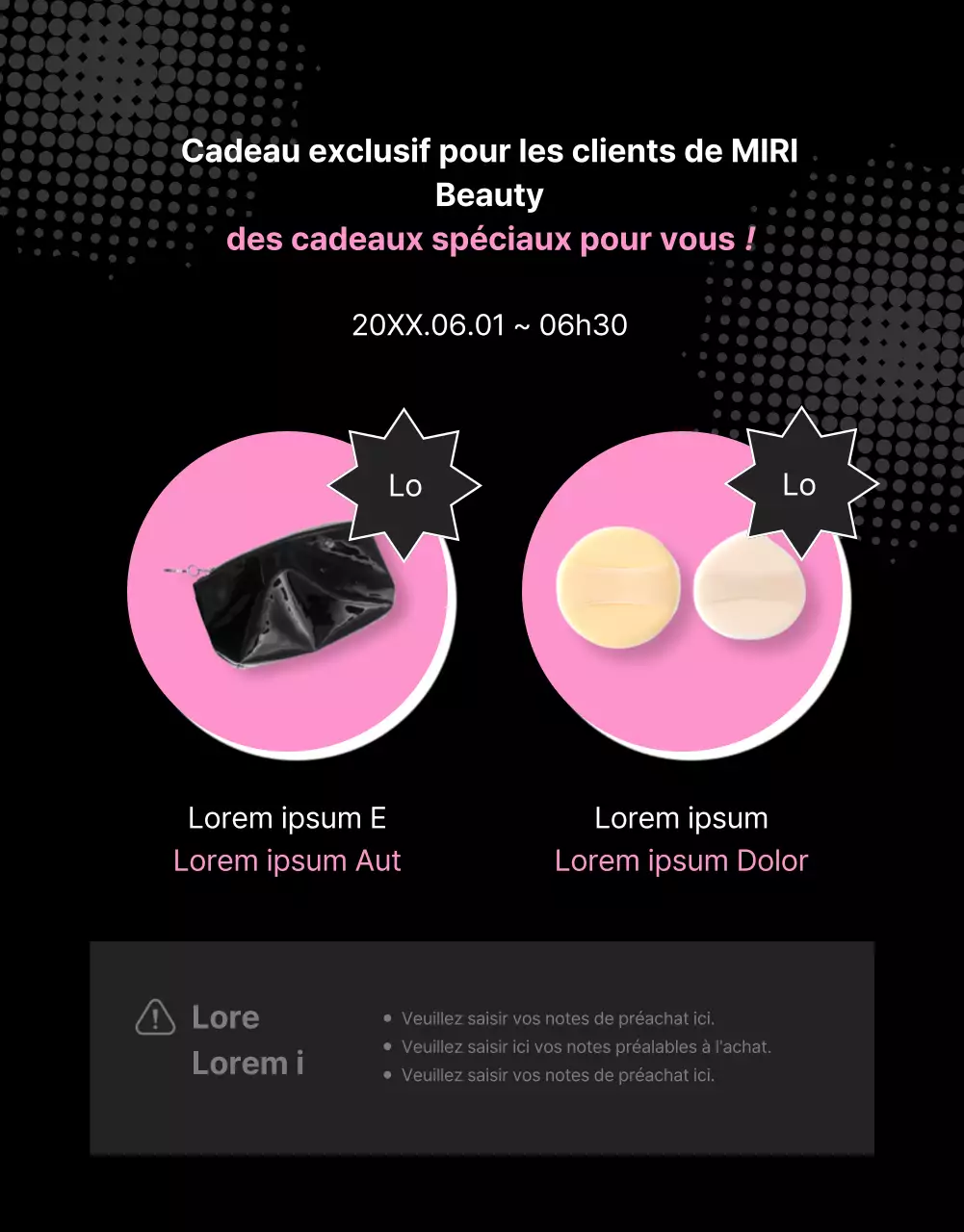 Promouvoir des brosses kitsch sur un fond rose