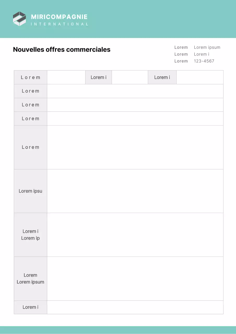 Simple Mint New Business Proposal Document Template