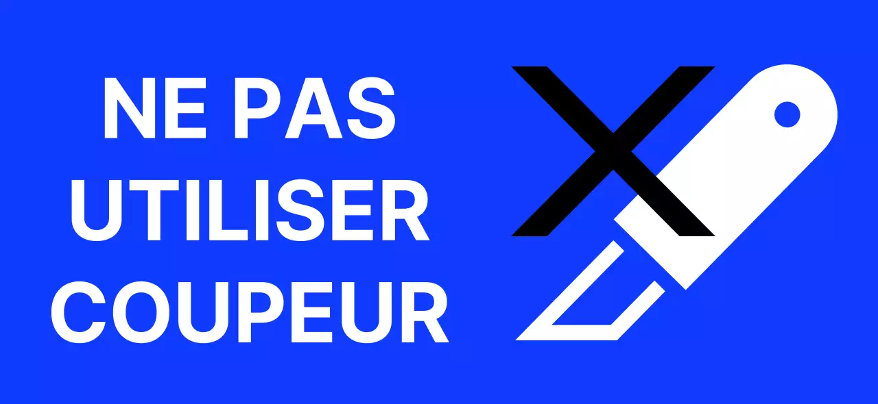 Un design branché en bleu et noir avec une illustration d'avertissement et une page d'accueil d'entreprise.