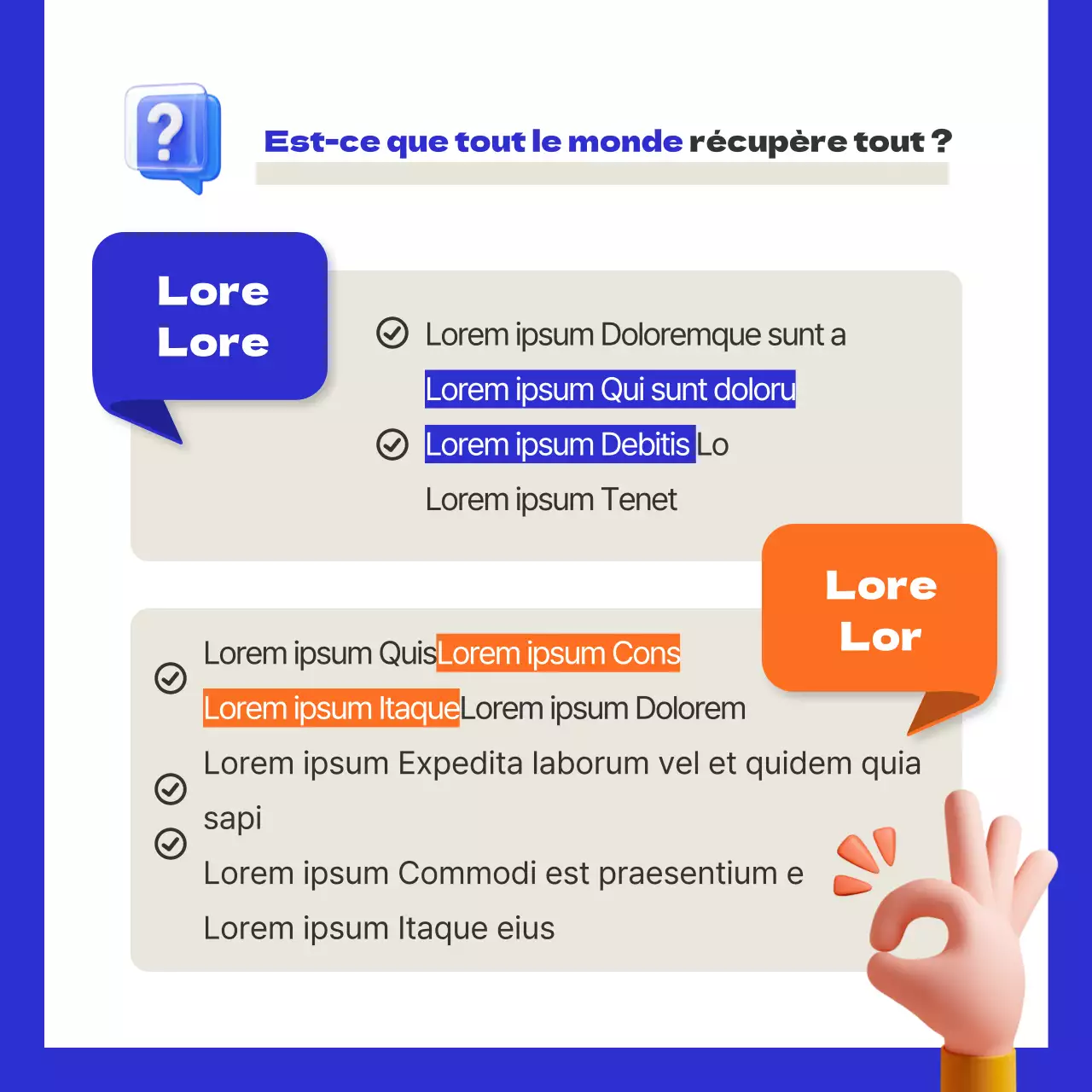 Nouvelles de la carte sur l'indemnité de réparation à long terme pour les déménagements de l'automne bleu-orange