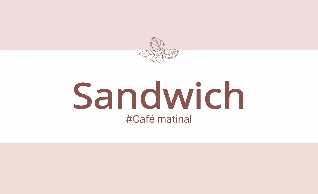 Porte-noms de menu simples et apaisants en rose