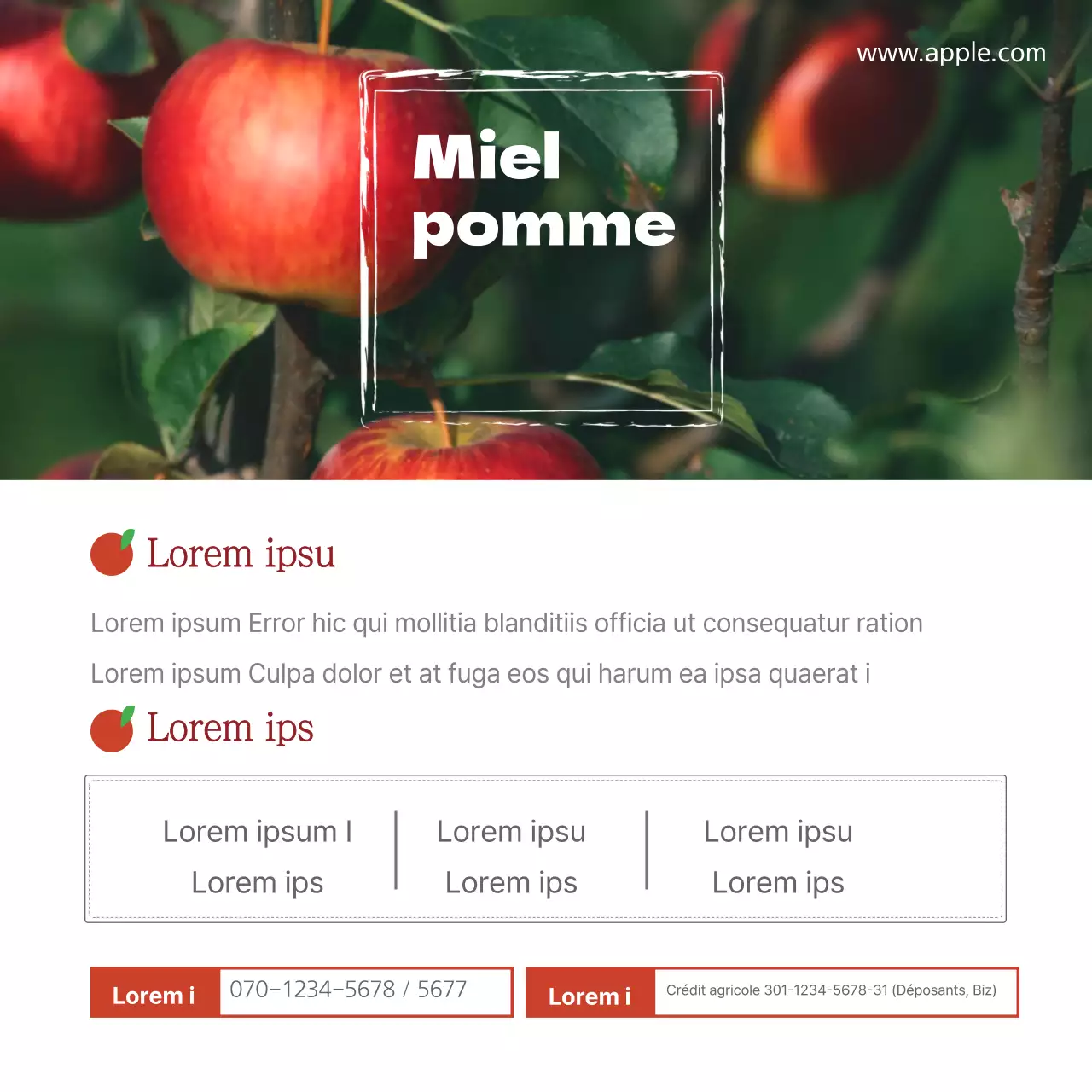 Pommes sucrées au miel