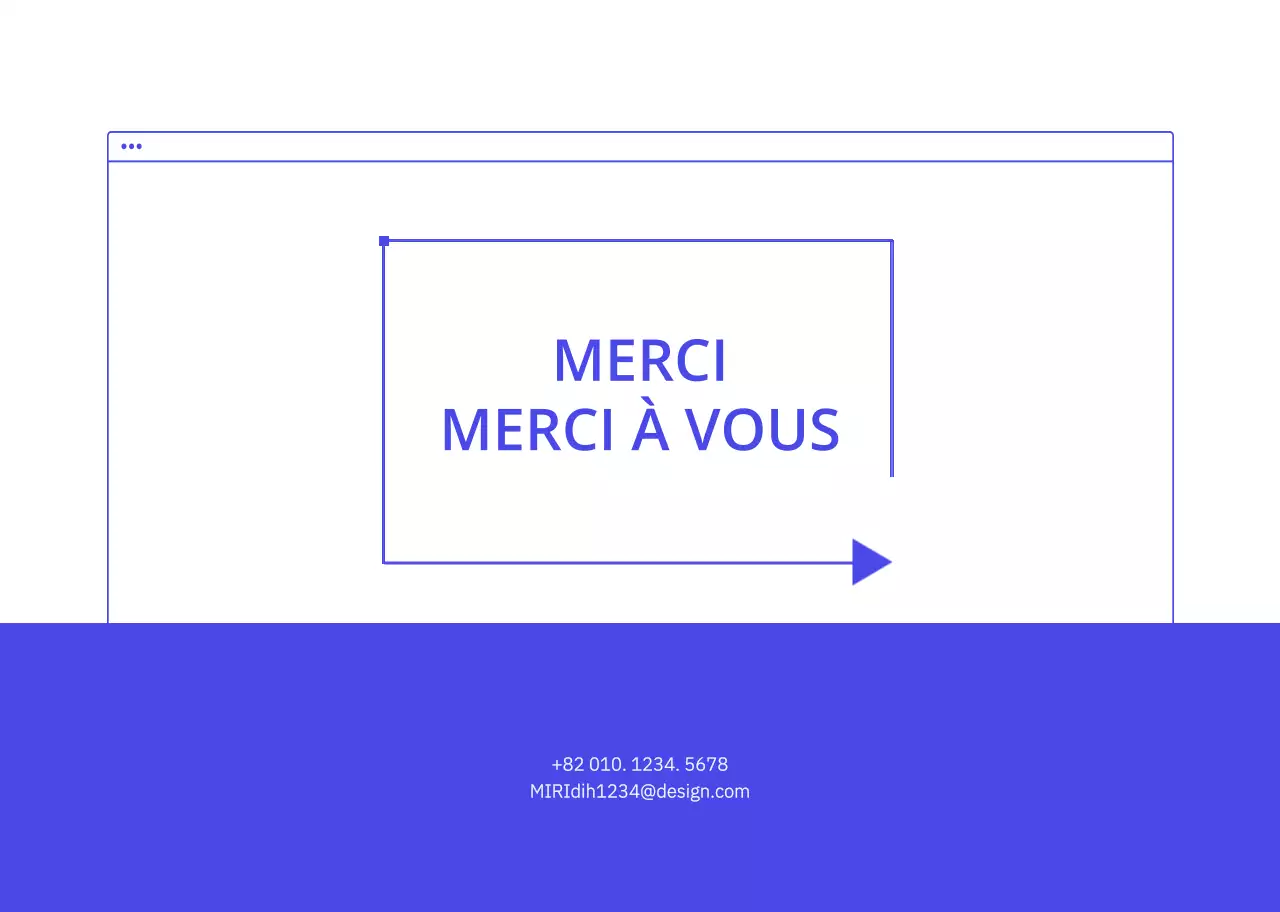 Une entreprise simple en bleu et blanc