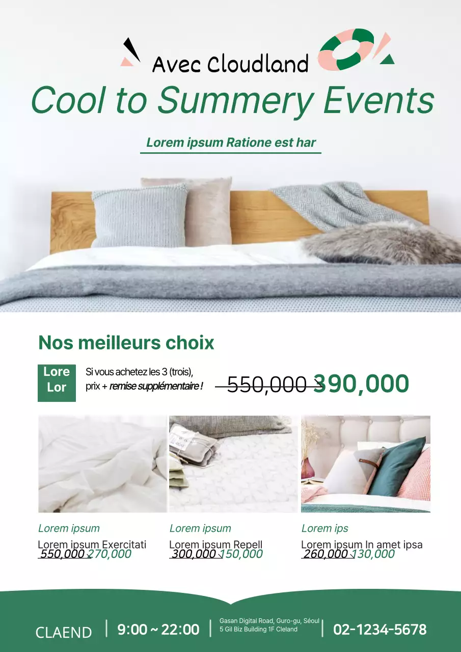 Hors saison pour la literie d'été