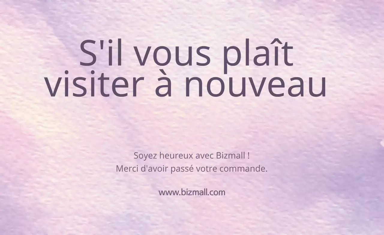 N'hésitez pas à revenir