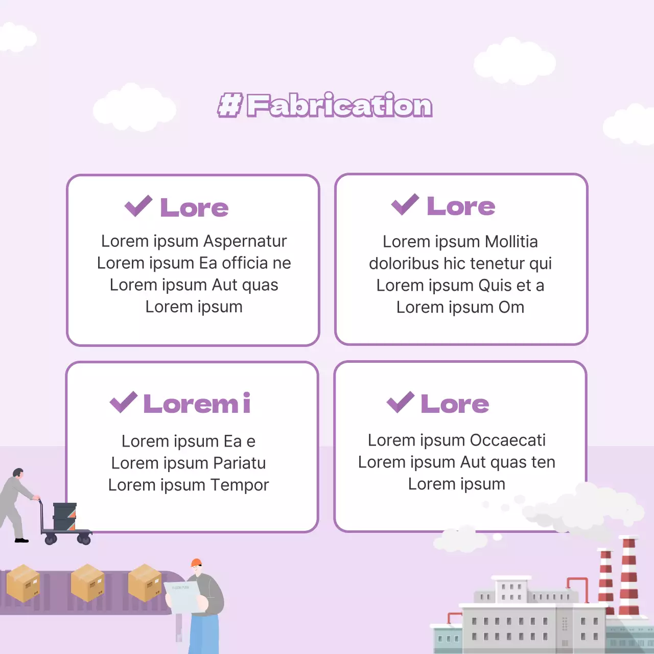 Carte de description d'emploi pastel news design