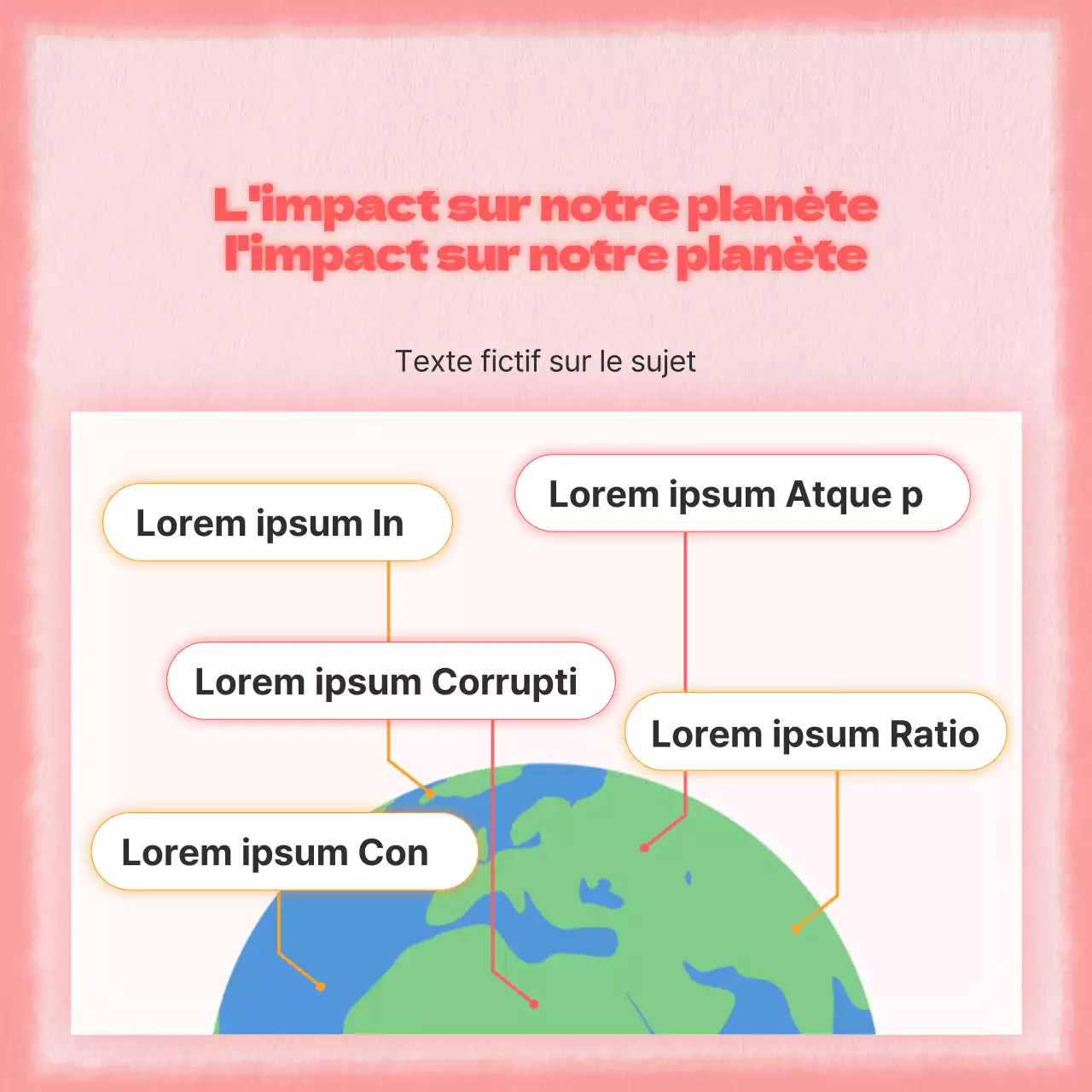 Observations climatiques en rose et rouge