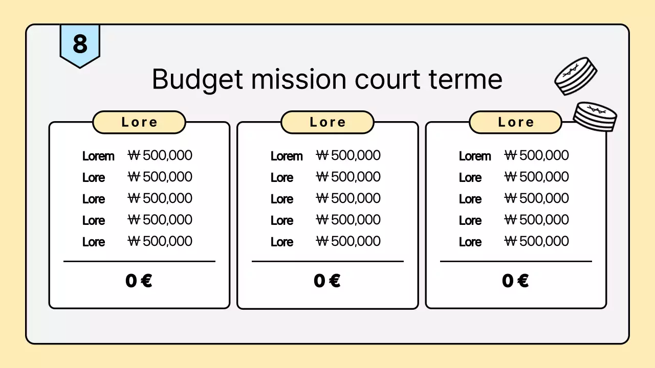 Une brochure de mission d'été de l'église aux couleurs pastel et épurées
