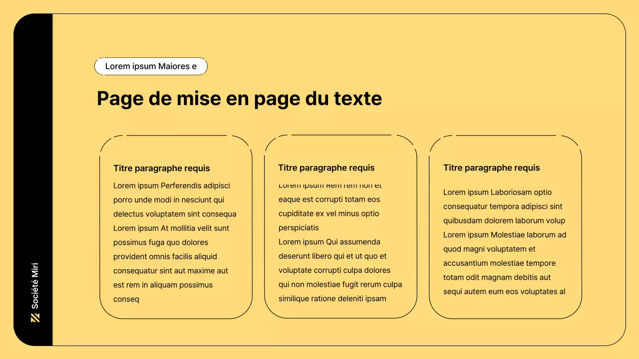 Illustration d'entreprise avec des lignes simples et la couleur jaune