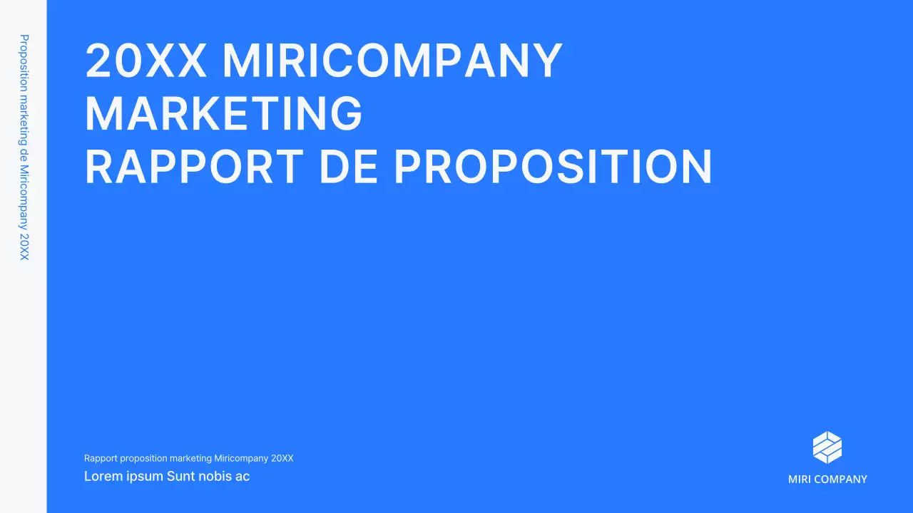 Kit de concept d'entreprise avec des lignes bleues, minimalistes et simples