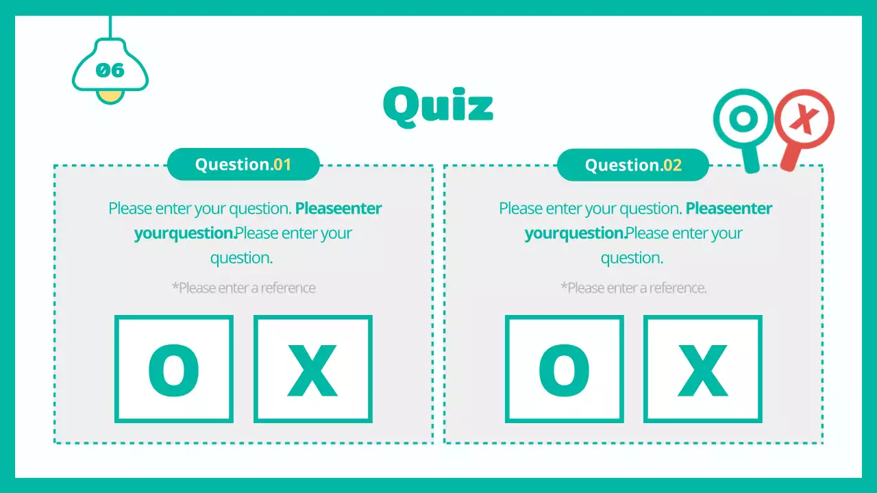 Teal Minimal Household Guide Presentation